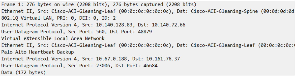 Unable to map inner destination IP addresses using header-stripping ...