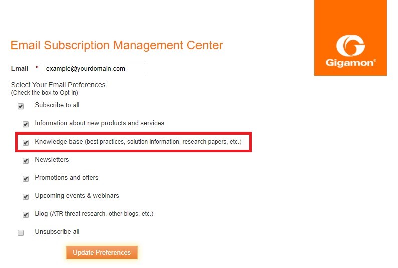 How to enable Email Subscription of Field Notices