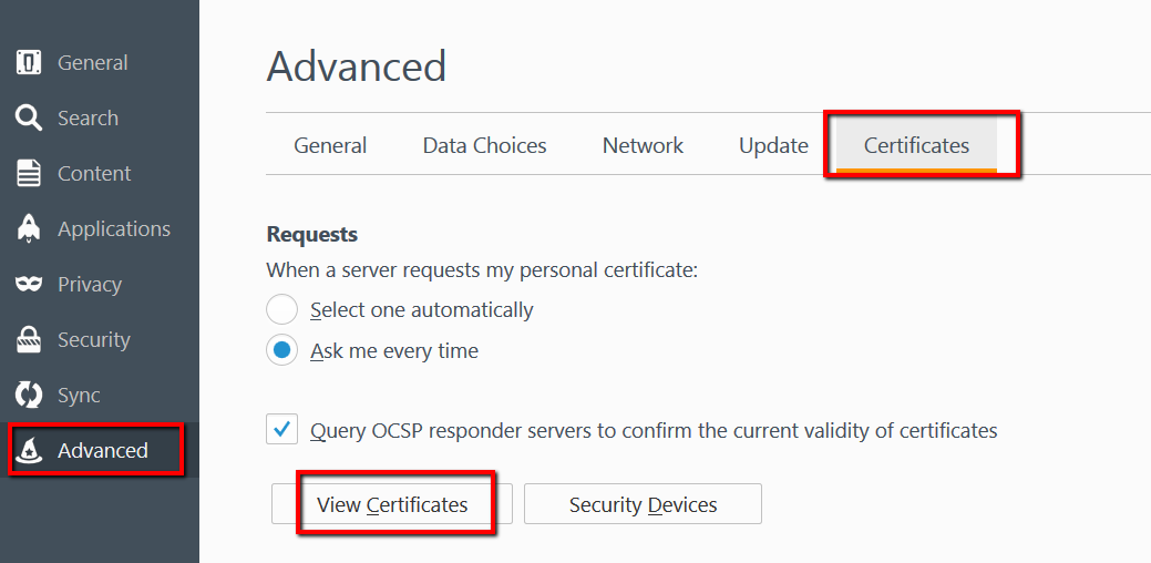 How To: Import SSL in Firefox Certificate Store