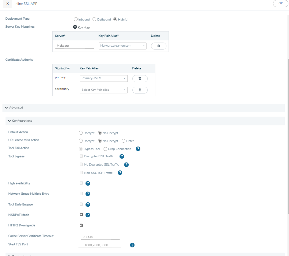 Enabling GigaSECURE TLS Decryption to offload SSL inspection from Next ...