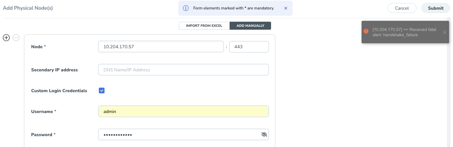 Node Web UI or access to node via FM failed after installing a new ...